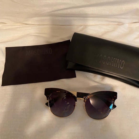 Moschino sunglasses black / gold/ Tortoiseshell - Picture 1 of 14